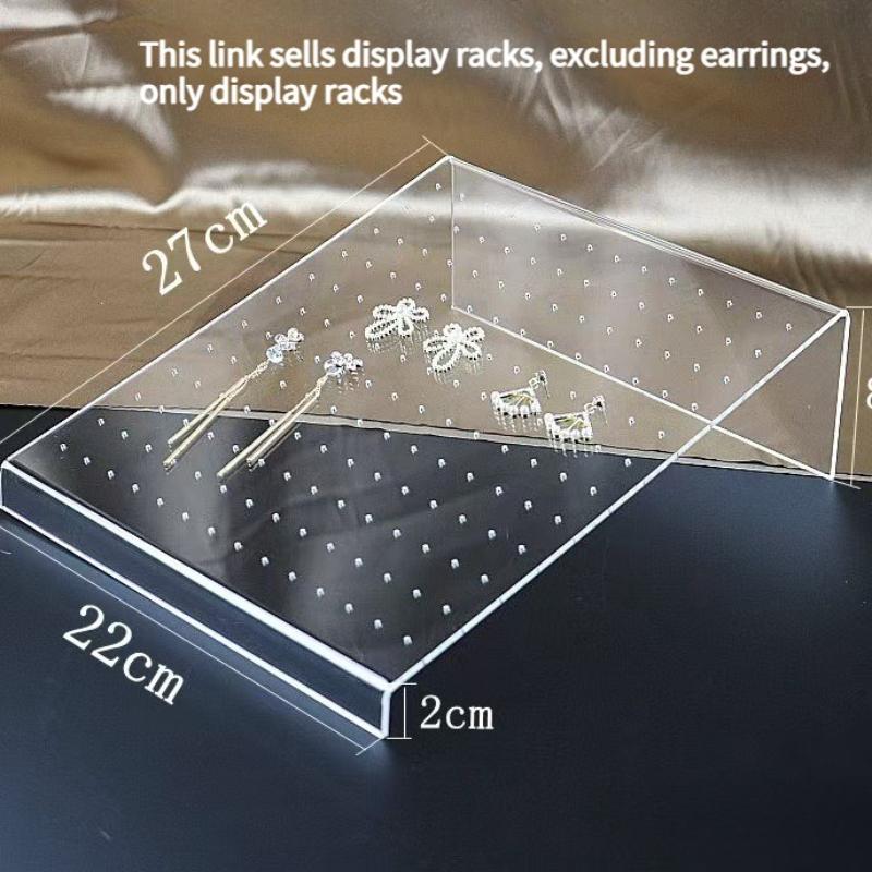 Multi Functional Transparent Acrylic Display Stand Perforated Jewelry Display Stand Earring Multi-layer Storage Stand Organic Glass Display Board