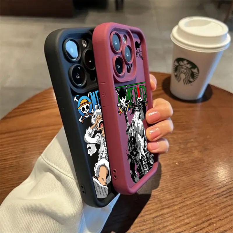 One Pieces Luffy Zoro Cartoon Phone Case For Samsung S26 S25 S24 S23 S21 S20 Ultra For Galaxy S25 S24 FE S26 Plus Silicone Cover