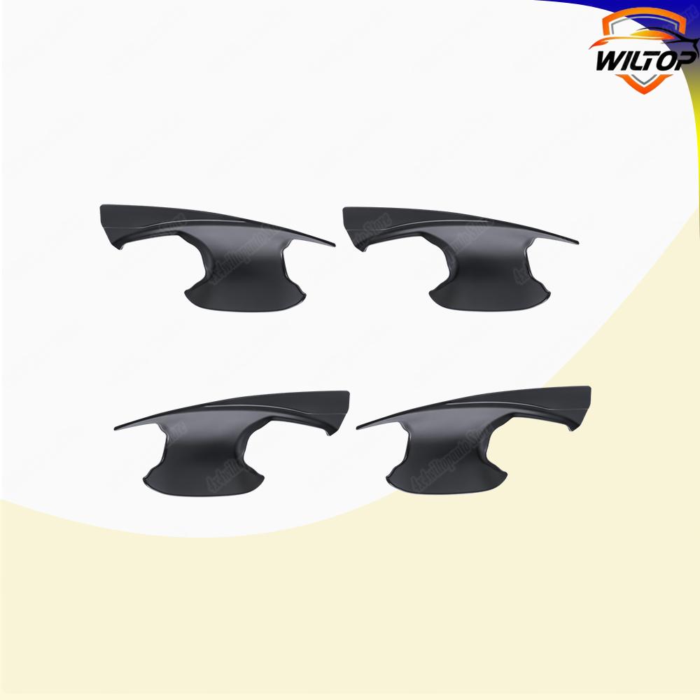 Накладки на чаши дверных ручек для Mitsubishi Triton L200 2025 2025 Montero Sport Защитные накладки Матовый черный Автомобильные аксессуары для экстерьера