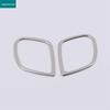 Silver Stainless Steel Front Pillar Speaker Light Ring Cup Holder Decoration for 2015 Honda CRV Interior Modification