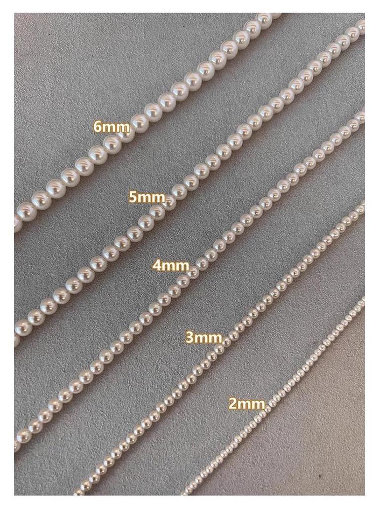 High-Gloss Mother-of-Pearl Necklace: Women's Exquisite, Durable, Strong Light Baby Rice Beads Clavicle Chain