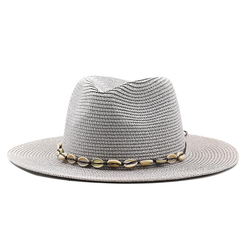 Western Denim Handmade Straw Hat Top Hat Women's Outdoor Beach Hat Sun Protection Hat