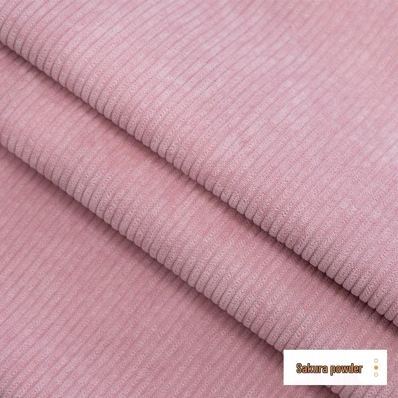Corduroy 8-Wale Non-Stretch Fabric for Shirts, Jackets, Sofa Covers, Cotton Pants, and Toys.