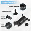 ACROPIX Windshield Washer Motor Pump for Lexus ES300 Black 3 Pack