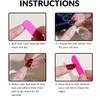 24PCS- Fake Nails Short Detachable Finished Fingernails Sparkling Butterflies Wearable False Nails press on Square Head Full Cov