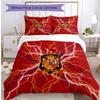 Spain Football Printed Bedding 3 Piece Set Cozy Breathable Bed Cover Set As Housewarming Holiday Gift