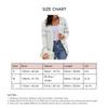 Women Knitted Coat V Neck Special Print Color Contrast Button Closure Long Sleeves Sweater Coat for