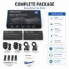 4K 60Hz 120M HDMI KVM Extender Over RJ45 Ethernet Cat6 Cable HDMI USB Extender Transmitter Receiver for Camera Mouse Keyboard