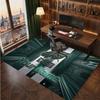 Philadelphia Eagles Personalisiertes Kristall-Samt-Teppich, Benutzerdefinierter Namens-Text Weicher Anti-Rutsch-Teppich für Wohnzimmer Schlafzimmer
