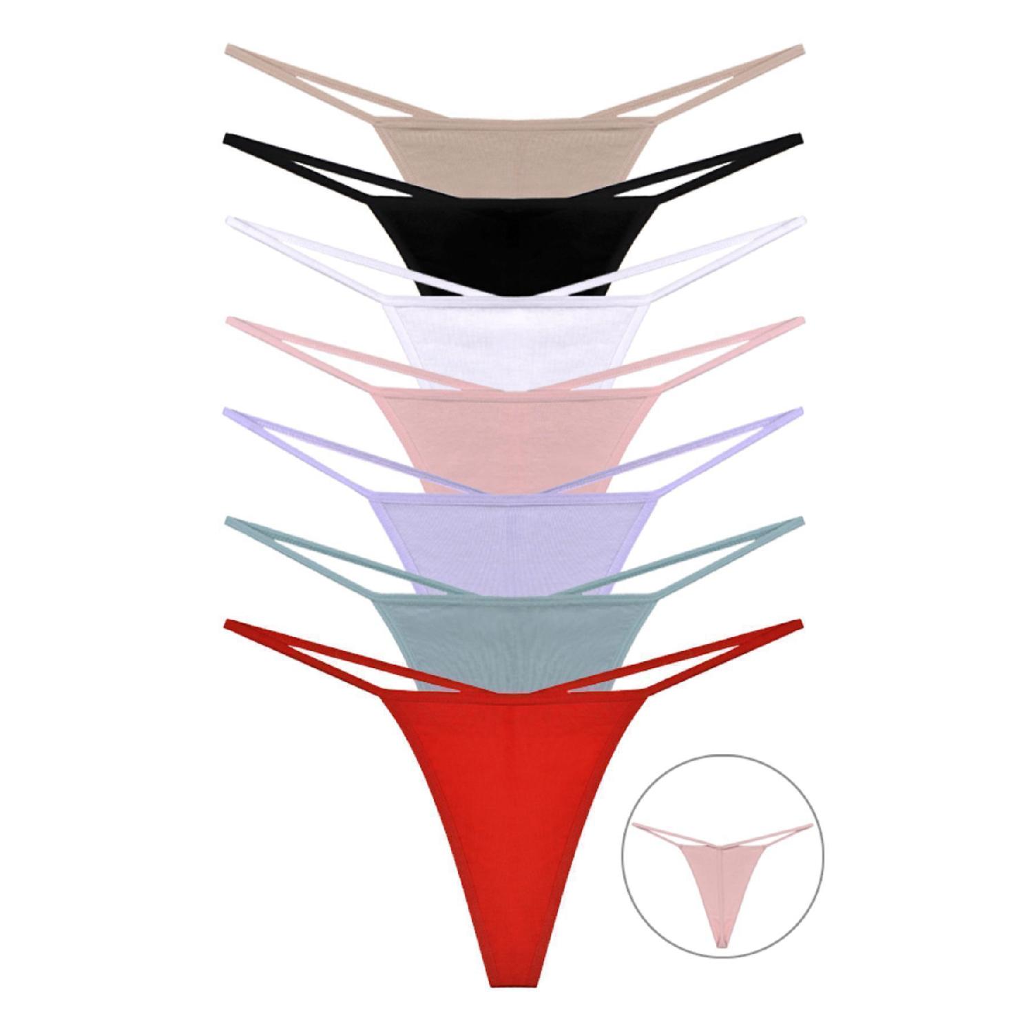 

Cotton Thong Thong 7 Pack S/M