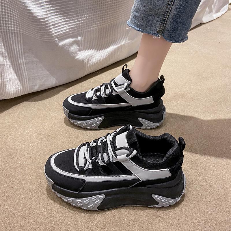 Noua versiune coreeană de primăvară a pantofilor pentru femei Daddy Pantofi sport pentru studenți
