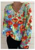 2024 Women's 3D Print V-neck Knit Cardigan: Early Spring/Autumn Sweater