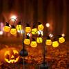 6/8LED Solar Halloween Pumpkin Lantern Solar Decorative Light, Suitable for Halloween Lawn and Courtyard Road Decoration