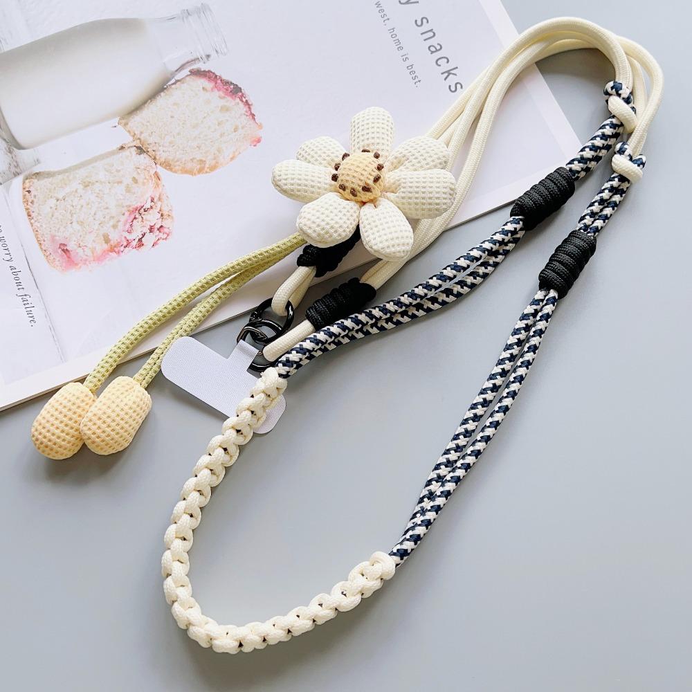 Detachable Crossbody Phone Strap Flower Phone Neck Straps Mobile Phone Lanyard  Outdoor Travel