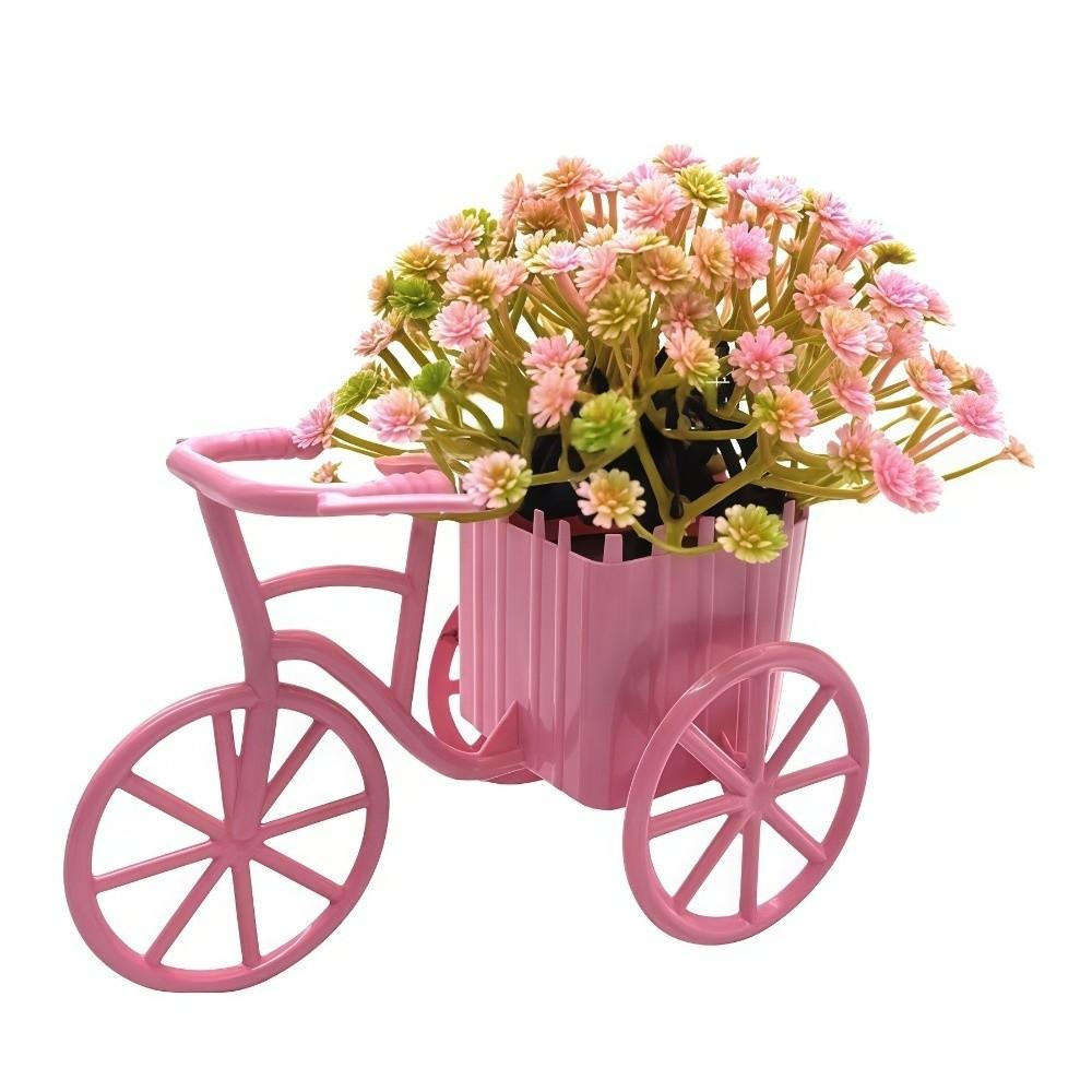 Decoration Mini Bicycle Ornaments Miniature Garden Artificial Flowers Ornaments Wedding Decor