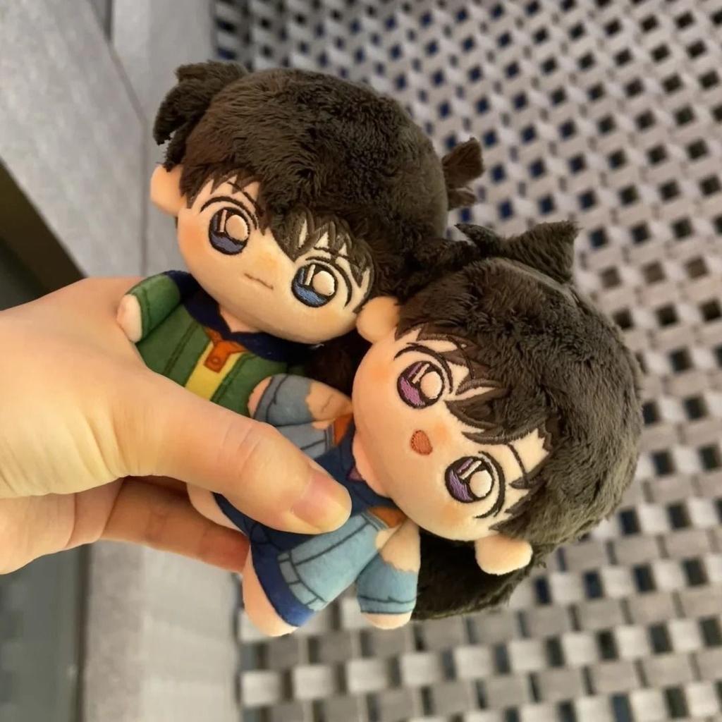 10cm Anime Detective Conan Creative Plush Doll Kudou Shinichi Cute Mini Cosplay Stuffed Toy Birthday Gift