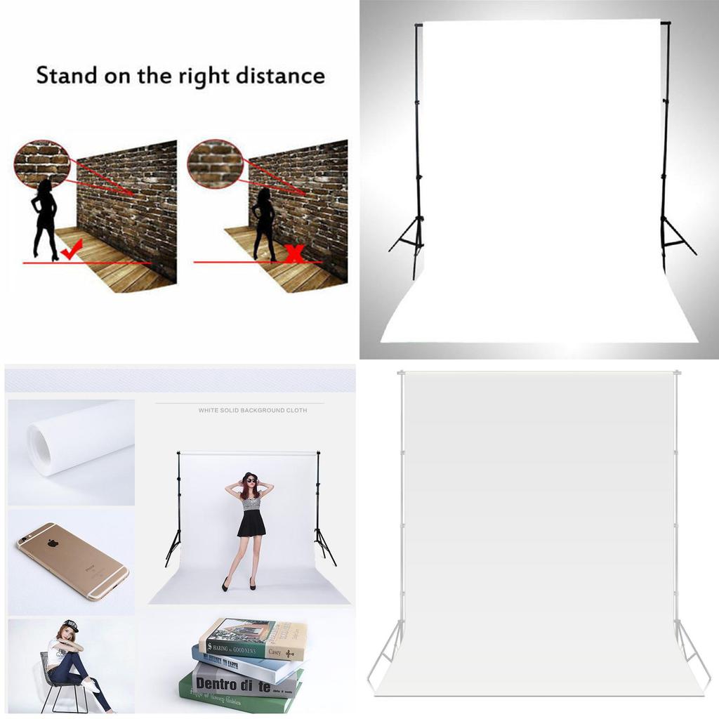 Bright White 10x10ft Photography Backdrop With Completely Seamless Nonwoven Material