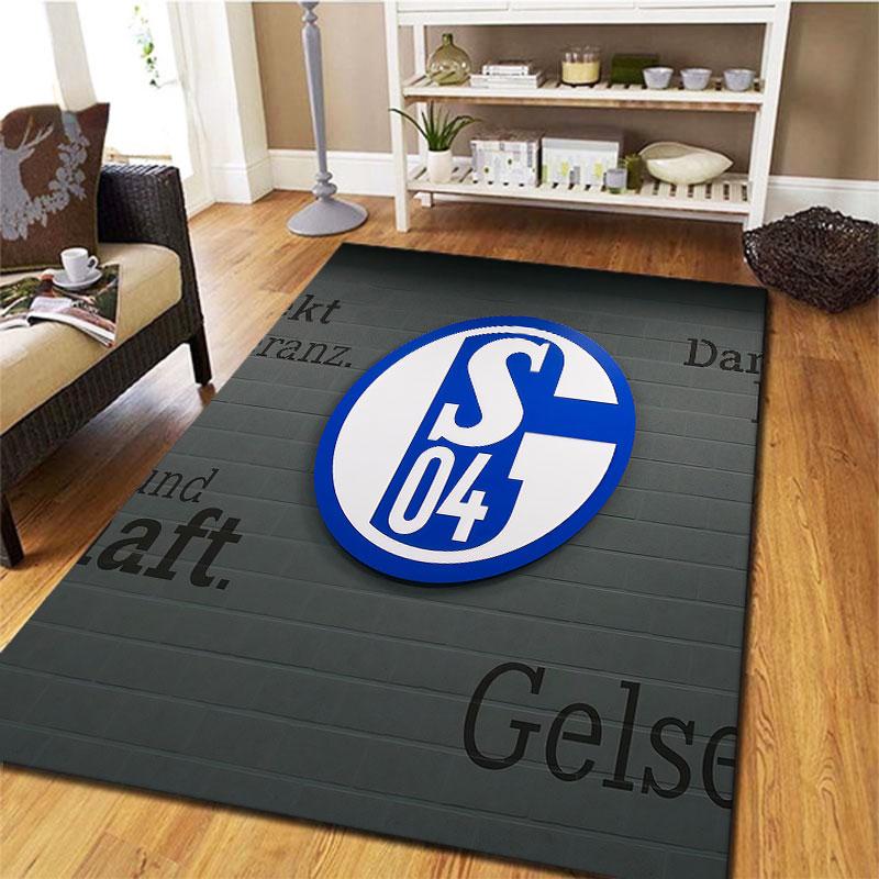 FC Schalke 04 Carpet Rug for Living Room Bedroom Home Sofa Decoration,Kids play Non-slip Floor Mat