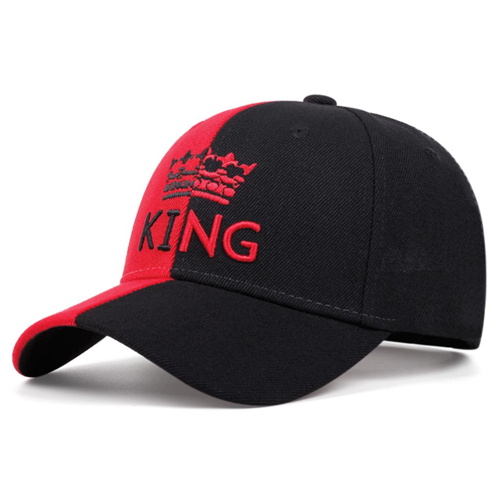 King Crown Double Color Embroidered Men'S Trendy Baseball Hat Hip Hop Hat Women'S Outing Leisure Hat Sunscreen And Sunshade Hat