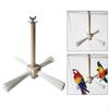 Parrot Perch Bird Stand Branch Standing Wood Climbing Branches Tabletop Rotating