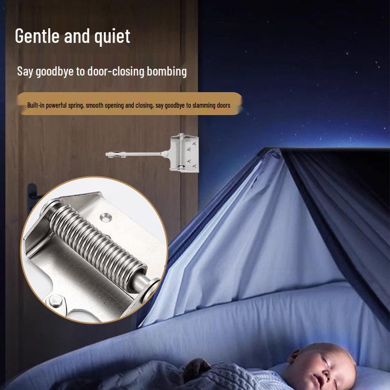 Adjustable Silent Spring Door Closer with Concealed Hinge