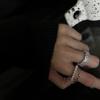 Women's Retro Elegant Adjustable Zircon Ring - Korean Style Trendy Index Finger Jewelry