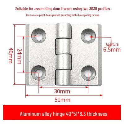 Aluminum Profile Cabinet Door Hinge