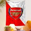Arsenal Logo with Red and White Background Patterned tapestry home decor, suitable for bedroom and living room, gift