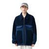 Li Ning 21FW Wu Chuang Wu Yi Color Block Warm Wide Logo Jacket Men Jacket Deep-Navy AJDR429-2