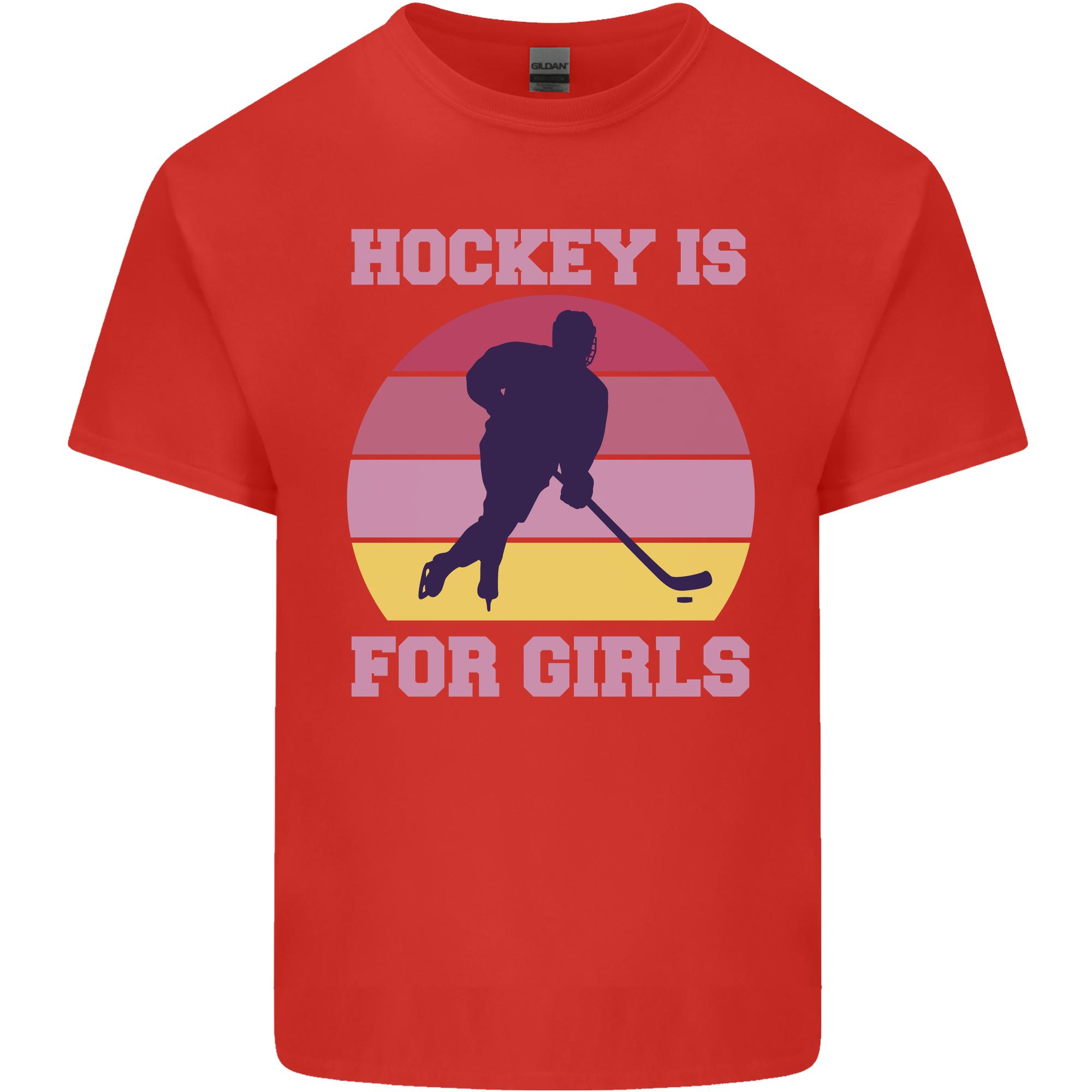 Hockey is For Girls Funny Ice Street Unisexs Light Cotton TShirt S