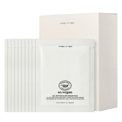 So Vegan Masło Salowe Krem Rozświetlający Maska 16ml, 10 sztuk, 1 sztuka