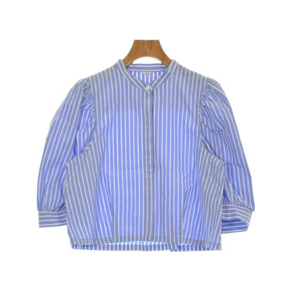 IENA IENA Blouse Women s - (M) Blue x White x Beige (Stripe) [Used] [Secondhand]