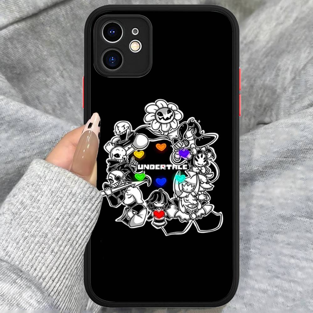 U-Undertale Game Silicone Case For IPhone 16 15 14 13 12 11 Pro Max Plus X XS MAX Shockproof Matte Cover