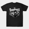 Men Black Print T-shirt The Boondocks No-Cut Transfer Paper Print Cotton Tshirt