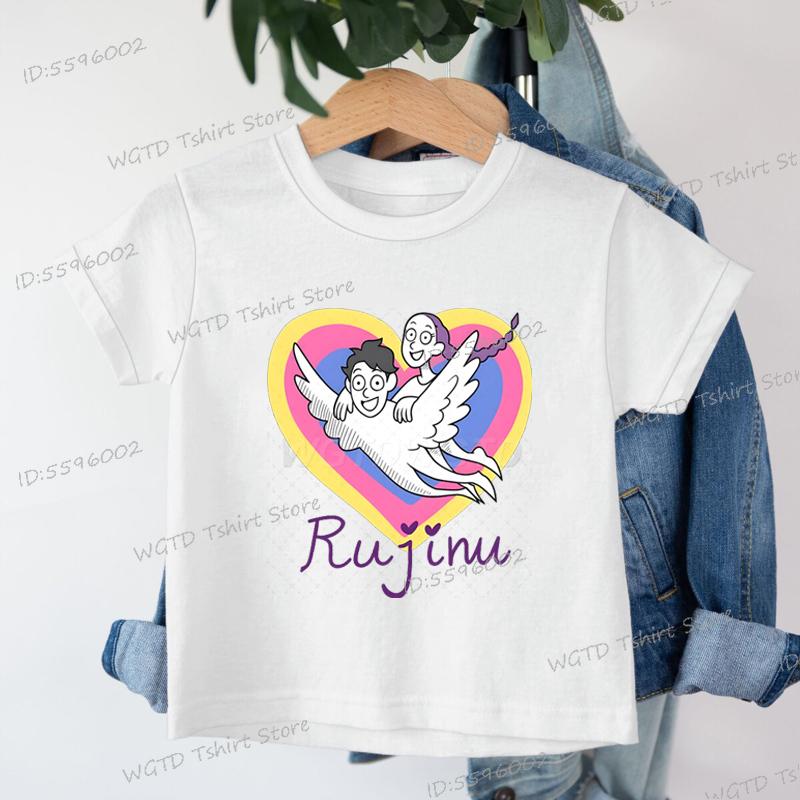 Children Clothes Girl Rujinu KPop Demon Hunters T Shirt Boy Girl Outfits Gifts Cotton Kids Tshirt Short Sleeve Fashion Movie Top
