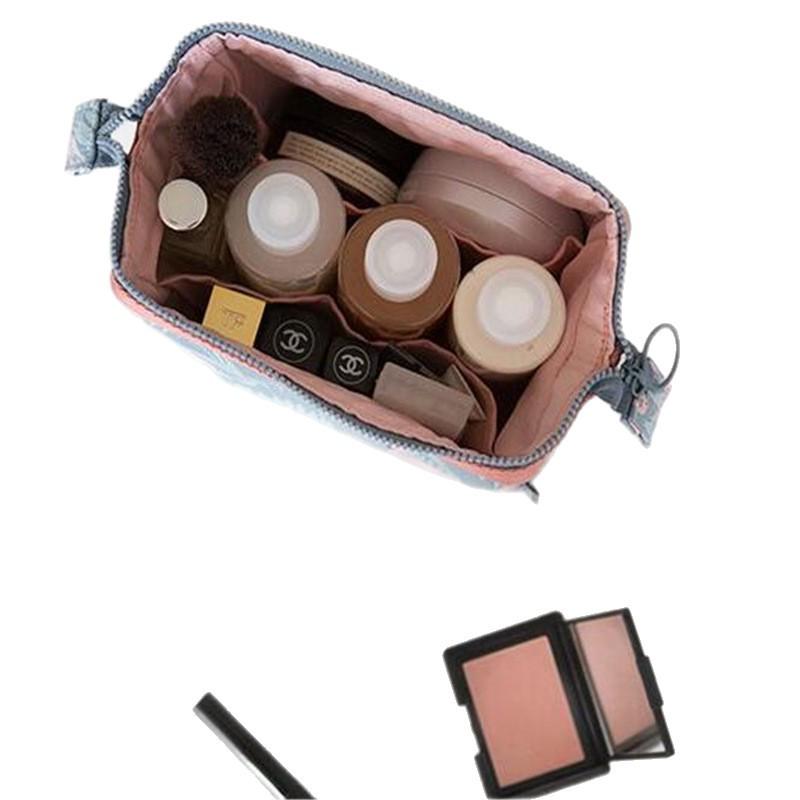 Korean Style Flamingo Toiletry and Makeup Bag - Large, Multifunctional Travel Organizer for Women