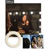 XINBAOHONG Selfie Ring Light Rechargeable Portable Clip-on Selfie Fill Light with 40 LED for Smart Phone Photography, Camera Video, Girl