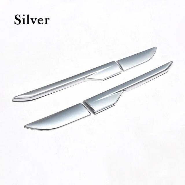 

Для Land Rover Range Rover Evoque 2012-2018 крыло боковое вентиляционное отверстие крышка накладка декоративная наклейка глянцевый черный автомобильный аксессуар серебряный