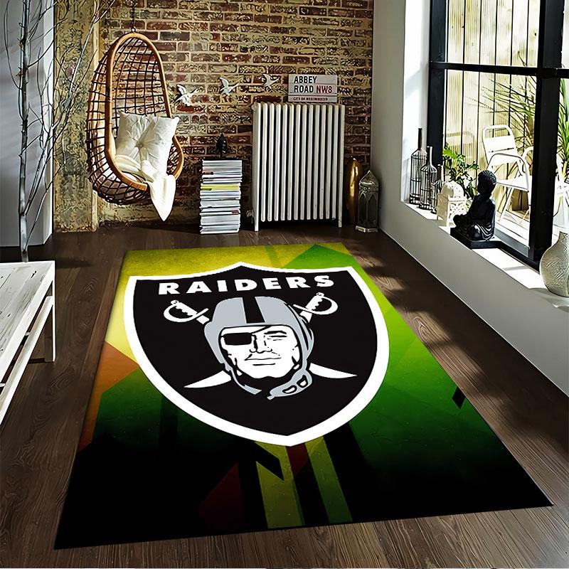 Raiders Logo Carpet Design suitable as a non-slip mat for the living room or bedroom sofa
