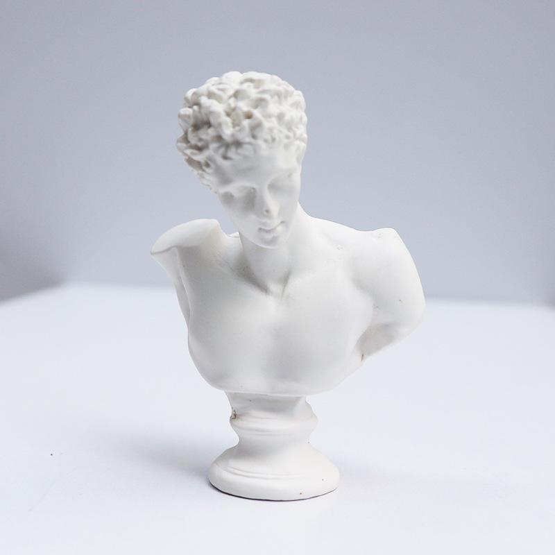 Kleine Harz-Gips-Skulptur: David & Venus Skizzenkopfmodelle