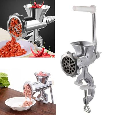 Adjustable Meat Mincer Grinder Hand Operated Heavy Duty Sausage Filler Multi-function Aluminum Alloy Filling Machine Household
