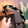 PROLY New Fashion Women Hairband Fresh Rhinestone Pearls Headband Classic Braided Headwear Adult Hair Accessories