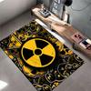 Radiation Hazard Retro Design Suitable As a Non-slip Mat for the Living Room or Bedroom Sofa