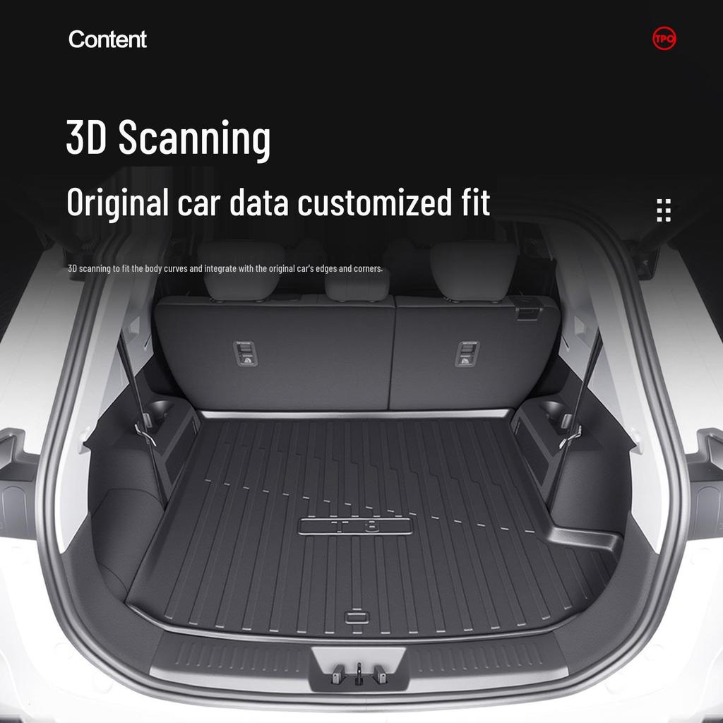 TPE Waterproof Trunk Mat for Chery Fengyun T8 - Customized Car Interior Accessory