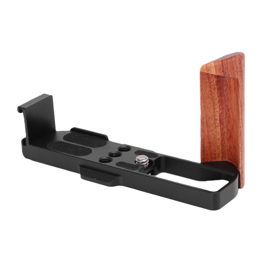 Wooden L Shape Handle Grip Fit for G7XII G7XIII Camera with Quick Release Baseplate Hand Grip Holder