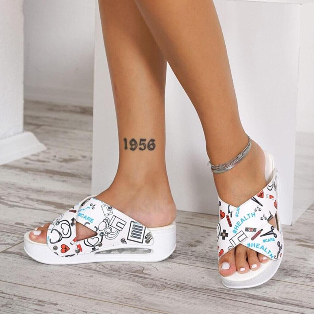 Pantofole da Donna Nuove Sabot Ortopedici Sandali Base Ortopedica Infermiere Medico Ospedale Medico Casual Qualità Morbido Comfort Antiscivolo Zoccolo