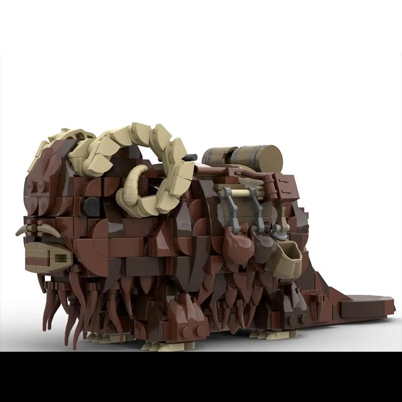 Moc Building Blocks Creative Space Beast Bansa Model Monster Mount Rhino Assembly Building Blocks Toy Children's Gift