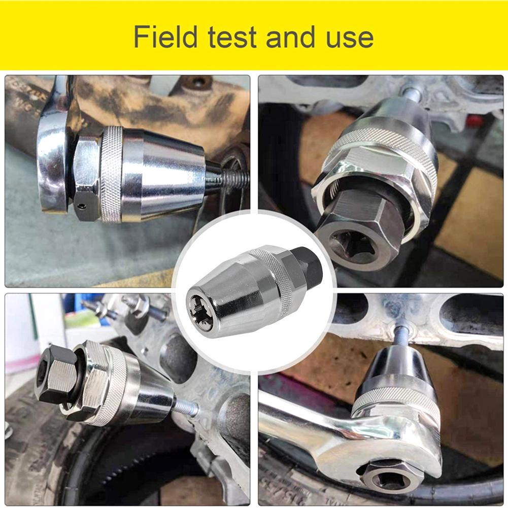 Breakage Bolt Extractor 3/8inch Damaged Bolt Stud Extractor Used with Impact/Ratchet Wrench for Rust Painted Damaged Waste Bolts
