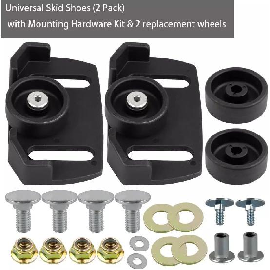 Compatible with Universal Roller Wheel Skid Slide Shoes for Snow Blower Snowthrower
