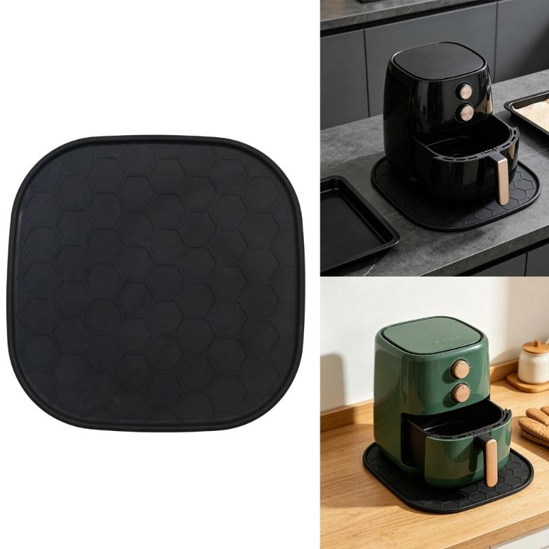 Slip Resistant Flexible Heat Resistant Pad For Hot Air Cooker Protects Worktop From Extreme Warmth Up To 450F
